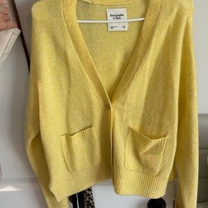 Abercrombie & Fitch Women's Cardigan in Sunny Yellow